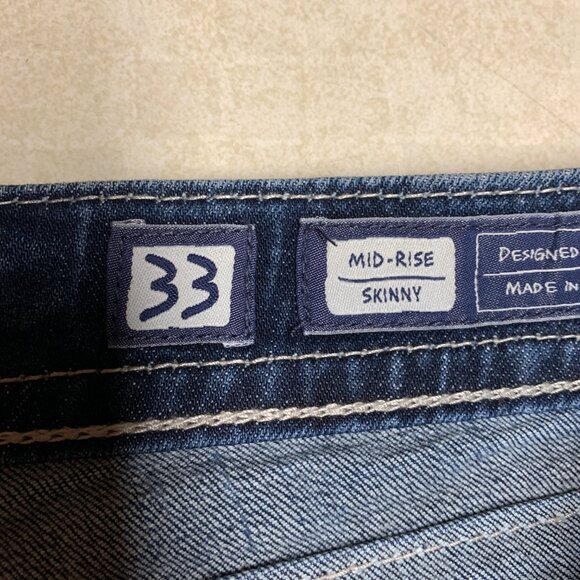 Miss Me Jeans Women’s Size 33 Mid-Rise - Skinny Embellished Denim Jeans - Picture 4 of 14